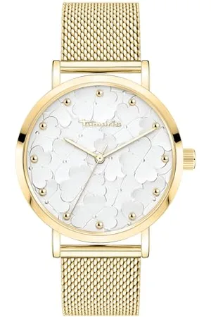 Tamaris Damen Analog Quarz Uhr mit Edelstahl Armband TT-0179-MQ