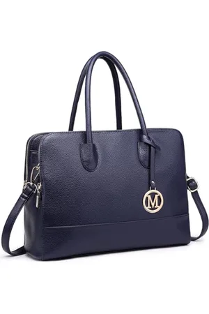 MISS LULÙ Aktentasche Handtasche Laptoptasche Arbeitstasche Schultertasche Messenger Bag Retro Elegant Damen Groß