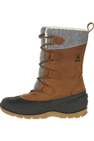 Kamik SNOWGEM, Damen Schneestiefel, Braun (Cognac CGN), 42 EU (9 UK)