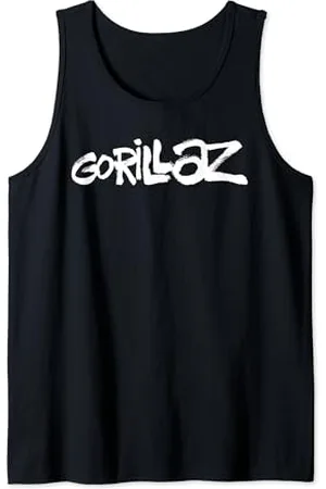 Gorillaz White Paint Brush Logo Tank Top