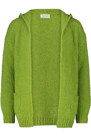 Cartoon Damen Strick-Cardigan unifarben ,36