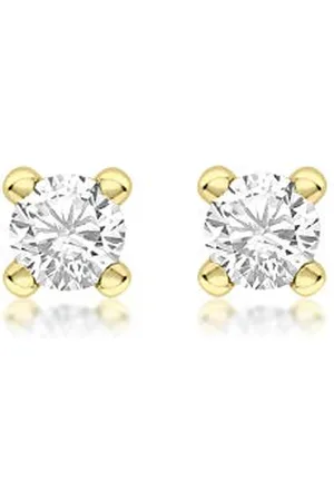 Amazon Ohrstecker aus 9-karätigem Gold mit Geburtsstein für April (ehemals Amazon Collection)