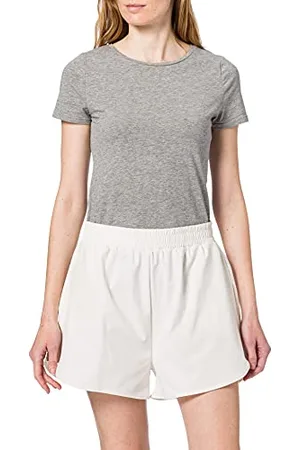 NA-KD Damen Smocked Waist Sporty Lssige Shorts, , 40 EU