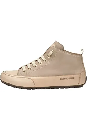Candice Cooper Turnschuhe aus Leder und Wildleder, beige-grau 36