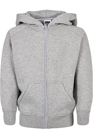 Urban classics Jungen UCK014C-Boys Zip Hoody Kapuzenpullover, Grey, 110/116