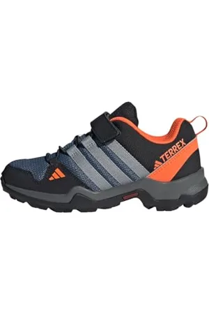 adidas Terrex AX2R Hook-and-Loop Hiking Shoes Wanderschuhe, Wonder Steel/Grey/Impact Orange, 38 2/3 EU