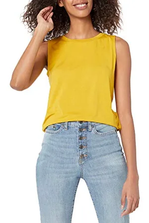Amazon Damen Ärmelloses Muskel-Tanktop mit lockerer Passform, , M