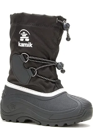 Kamik Jungen Unisex Kinder SOUTHPOLE4 Winterstiefel, Black/White, 25 EU