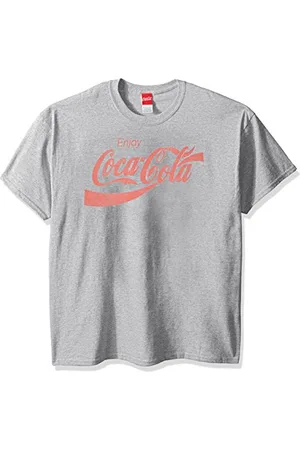Coca-Cola Herren T-Shirt Eighties Coke Kurzarm - Grau - Mittel