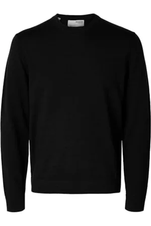 SELECTED Male Pullover mit Rundhalsausschnitt 100% Merinowoll
