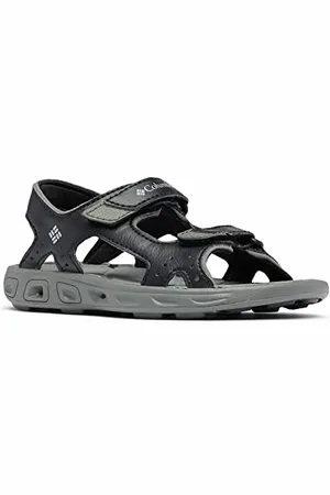 Columbia Youth Techsun Vent Trekkingsandalen für Unisex Kinder, Schwarz (Black x Grey), 34 EU