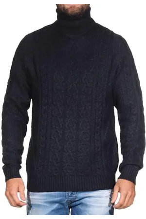 Only & Sons Herren Rollkragen Strickpullover ONSRigge mit Zopfstrickmuster 22023164 S