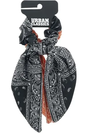 Urban classics Unisex TB5128-Bandana Print Scrunchies with XXL Bow 2-Pack Stirnband, , one Size