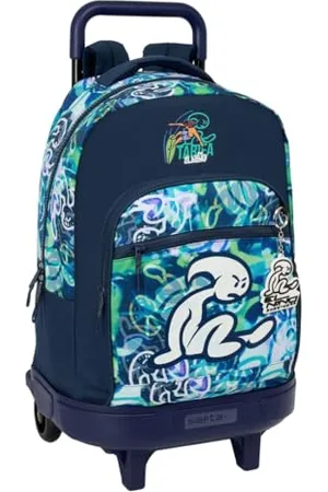 Safta El Kook Großer Rucksack mit Rädern, kompakt, abnehmbar, ideal für Kinder verschiedener Altersgruppen, bequem und vielseitig, Qualität und Widerstandsfähigkeit, 33 x 22 x 45 cm, , M