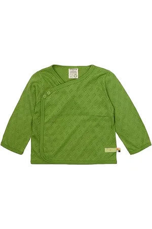 loud + proud Wickeljacke Jacquard Strick, GOTS-Zertifiziert