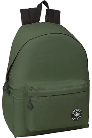 Safta MUNICH TEEN Rucksack für Laptops von 35,8 cm (14,1 Zoll), ideal für Jugendliche verschiedener Altersgruppen, bequem und vielseitig, Qualität und Widerstandsfähigkeit, 31 x 13 x 43 cm, Khakigrün