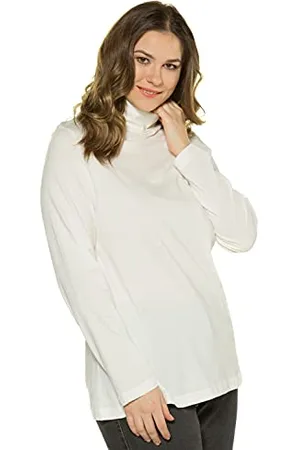 Ulla Popken Große Größen Damen Rollkragenpullover Shirtrolli Basic , 48 (Herstellergröße: 46+)