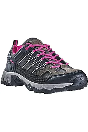 Black Crevice Damen Trekkingschuhe, Wasserdicht, Low, grau/Fuxia, 42