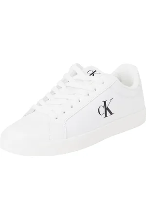 Calvin Klein Damen Cupsole Sneaker Low Top, Weiß (Triple Bright White), 40
