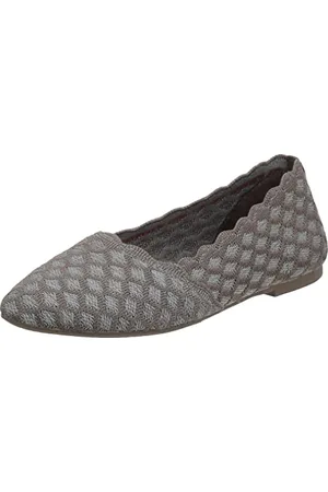 Skechers Damen Cleo-Honeycomb Geschlossene Ballerinas, Braun ( Flat Knit Dktp), 36 EU