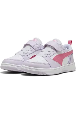 PUMA Rebound V6 LO AC+ PS Sneaker, Lilac Frost-Magic Rose White, 33 EU