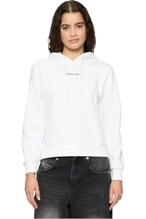 miss tee I Dont Give A Hoody M White