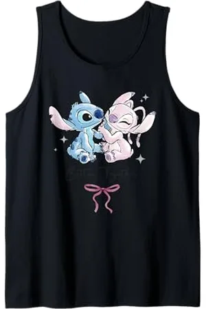 Disney Stitch And Angel Better Together Tank Top