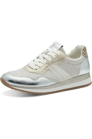Jana Damen Sneaker flach Low Top Vegan, Mehrfarbig , 39 EU