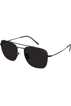 Rodenstock Herren Classic Sonnenbrillen UV400 Schutz Brillenbügel aus Edelstahl R1440, , 56, Schwarz