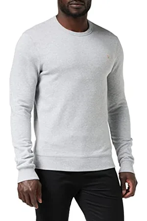 Farah Herren Tim Crew Sweatshirt, Grey, Small