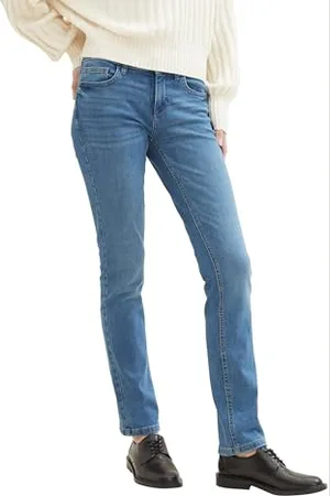 TOM TAILOR Damen Alexa Straight Jeans, , 31/32