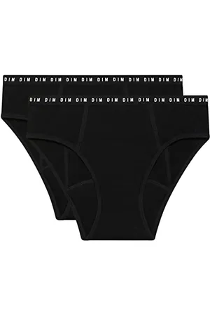 Dim My Protect Menstruationsslip Aus Bio-Baumwolle Für Mädchen Stark x2, Black, 12 Years
