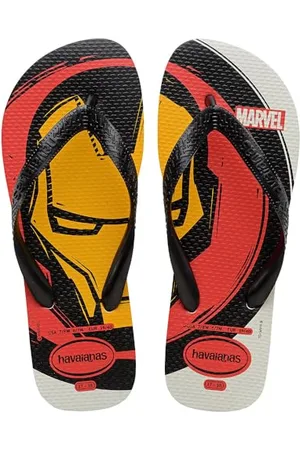 Havaianas Jungen Top Marvel Logomania (Mini Me) Flipflop, White