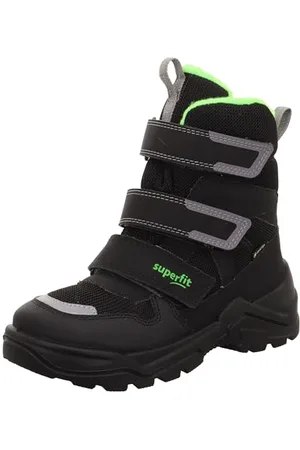 Superfit Snow MAX Schneestiefel, SCHWARZ/GRÜN 0000, 24 EU Schmal