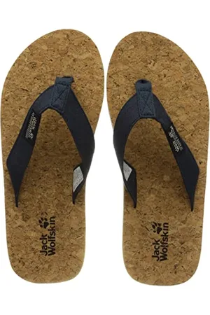 Jack Wolfskin Damen Ecostride 2 Slipper W Sandale, Blue/Cork, 35.5 EU