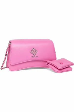 Replay Damen Schultertasche mit Ketten-Detail, (Grün), Onesize