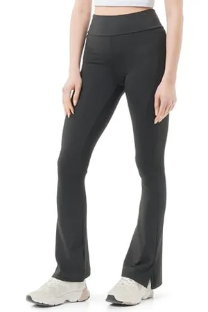 Koton Women Flare Leggings Slit Detail High Rise