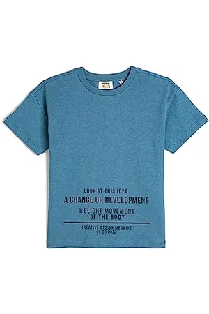 Koton Boys T-Shirt Short Sleeve Printed Crew Neck Cotton