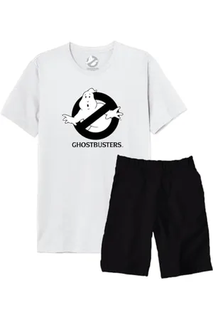 Cotton Division Herren Meghosdpy001 Pyjamaset, weiß/schwarz, L (2er Pack)