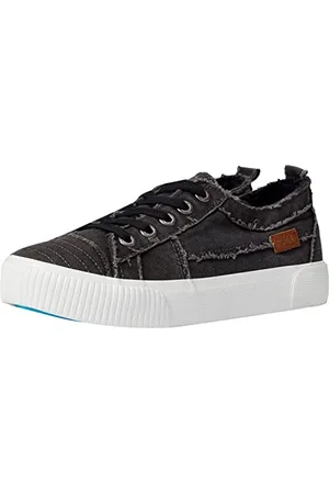 Blowfish Damen Clay Sneaker, Schwarzes, gerauchtes Leinwandbild, 473 ml, 37.5 EU