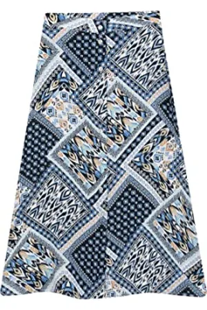 DeFacto Damen Z8265AZ Skirt, Blue, 40