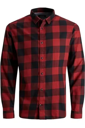 JACK & JONES Jungen JJEGINGHAM Twill Shirt L/S NOOS JNR Hemd, , 128