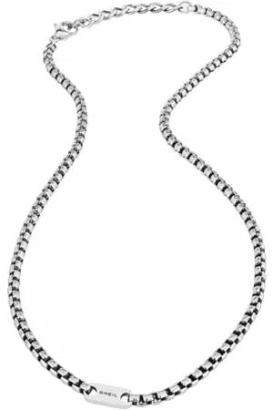 Breil Juwel Sammlung BLACKEN, HALSKETTEN aus HERREN in STAHL Farbe SILVER messen 51 - TJ1946