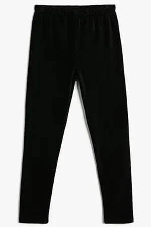 Koton Girls Basic Leggings Elastic Waistband Brushed Interior