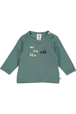 Müsli By Green Cotton Baby - Jungen Caravan Applique L/S Baby T Shirt, , 56 EU