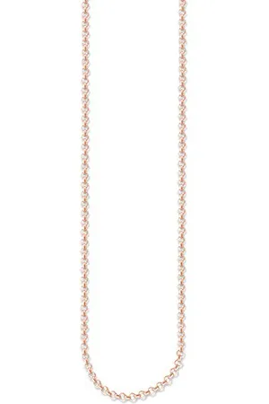 Thomas Sabo Damen-Erbskette 925 Silber teilvergoldet 70 cm - KE1219-415-12-M