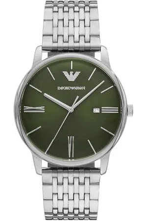 Emporio Armani Herren Analog Quarz Uhr mit Edelstahl Armband AR11644