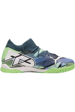 PUMA Future 7 Match IT + Mid Jr Soccer Shoe, Gray Skies White-Fizzy Apple, 37 EU