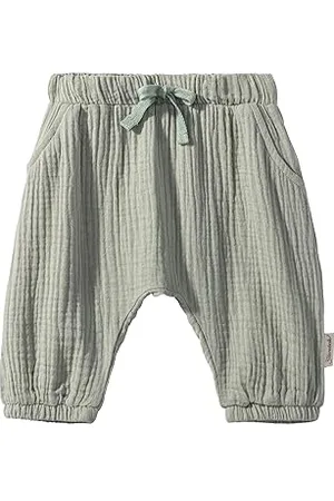 Sterntaler Pumphose Musselin Sommer Hase Happy - Gemütliche Schlupfhose aus Baumwollmusselin - Praktische und weiche Unisex Babyhose - Pumphose für höchsten Komfort - , 62