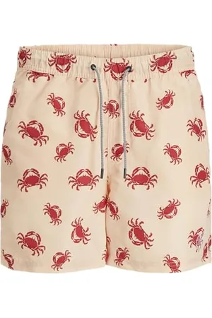 JACK & JONES Herren JPSTFIJI JJSWIM AOP SS24 LY PLS Badeshorts, , 46
